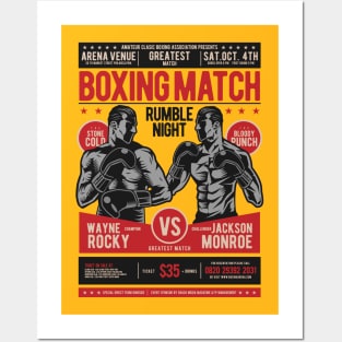 Boxing Match Posters and Art